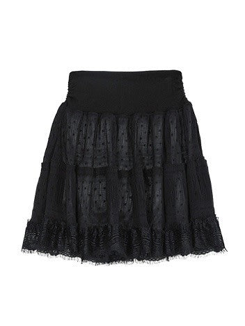 【FLAREUP】Layered Dot Ruffle Skirt