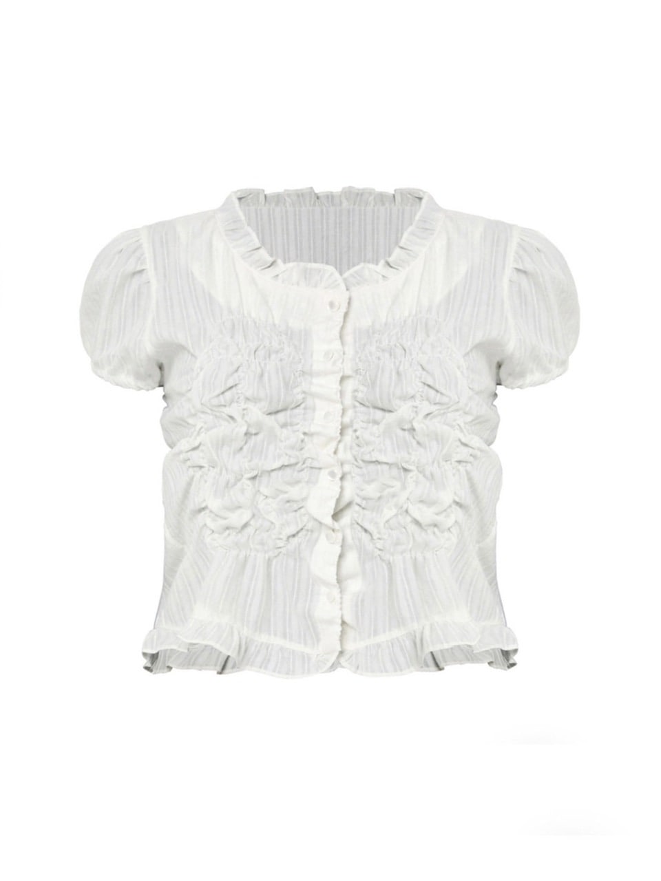 【FLAREUP】Saya Frill Puff Blouse