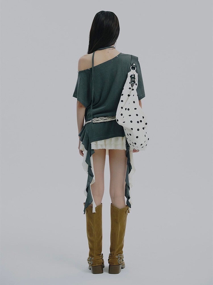 【NOT KNOWING】Braided Dot Shoulder Bag / 【ノットノーイング】ブレイデッドドットショルダーバッグ