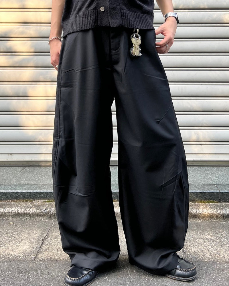 東京店WEB限定受注制【Chikashitsu +】one tuck balloon slacks / 【チカシツプラス】ワンタックバルーンスラックス (2color)
