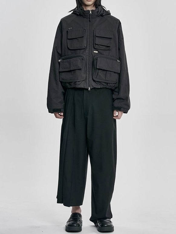 【AJOBYAJO】Cargo Nylon Short Jacket / 【アジョバイアジョ】カーゴナイロンショートジャケット