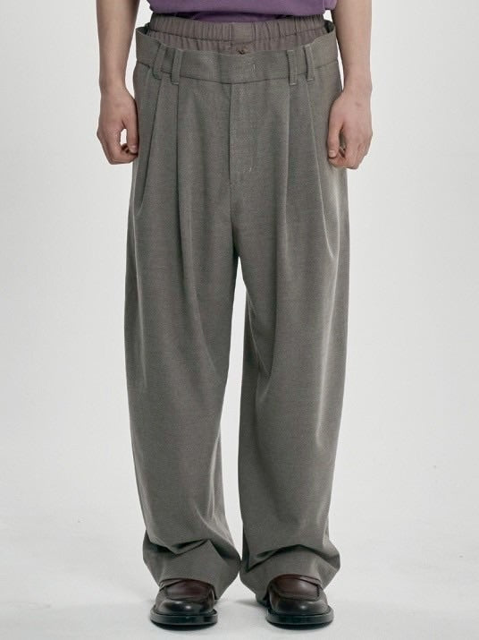 【AJOBYAJO】Double Layered Pants / 【アジョバイアジョ】ダブルレイヤードスラックスパンツ