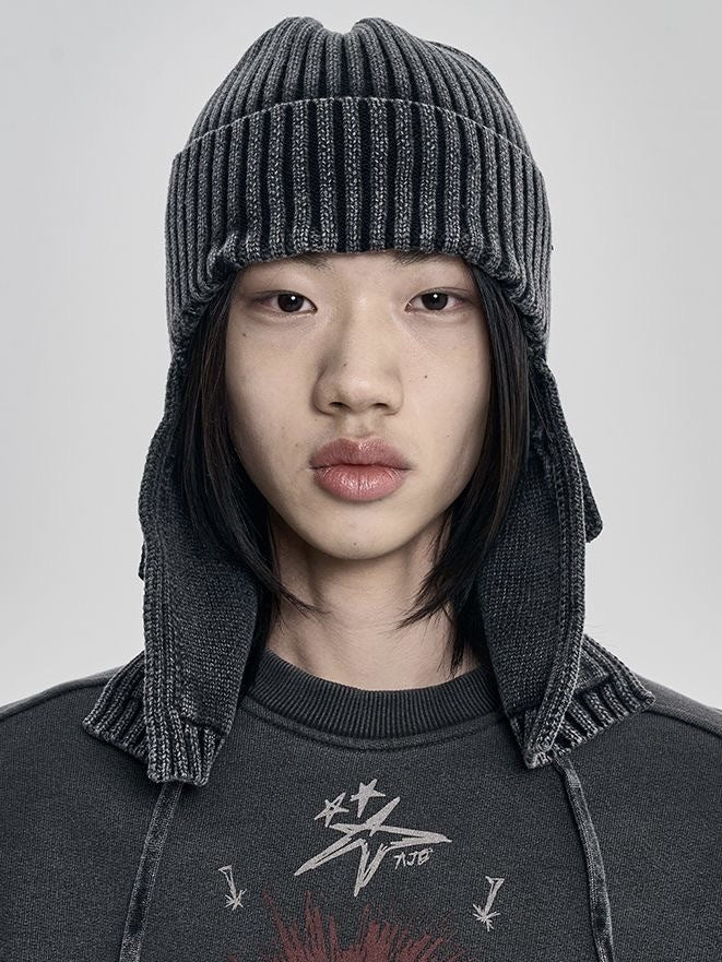 【AJOBYAJO】Washed Knit Trooper Hat / 【アジョバイアジョ】ウォッシュドニットトゥルーバーニット帽
