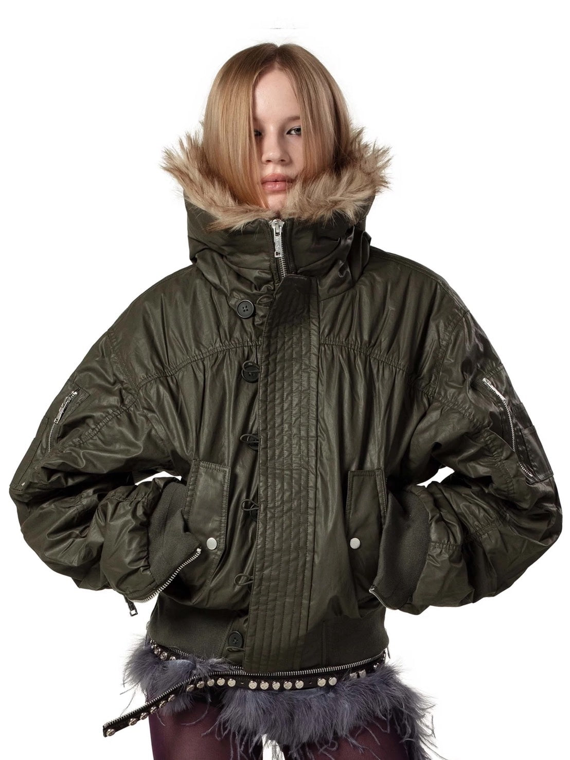 【RACER WORLDWIDE】Aviator Bomber 2 / 【レーサーワールドワイド】ジップポケットファージャケット