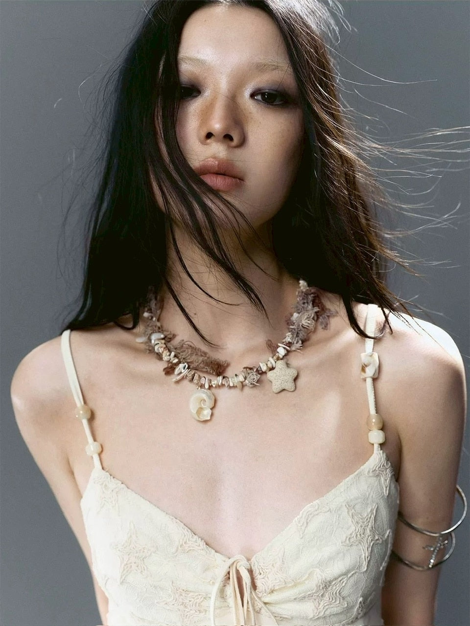 【Cest Nous】Fringe Star Necklace / 【セヌー】フリンジスターネックレス