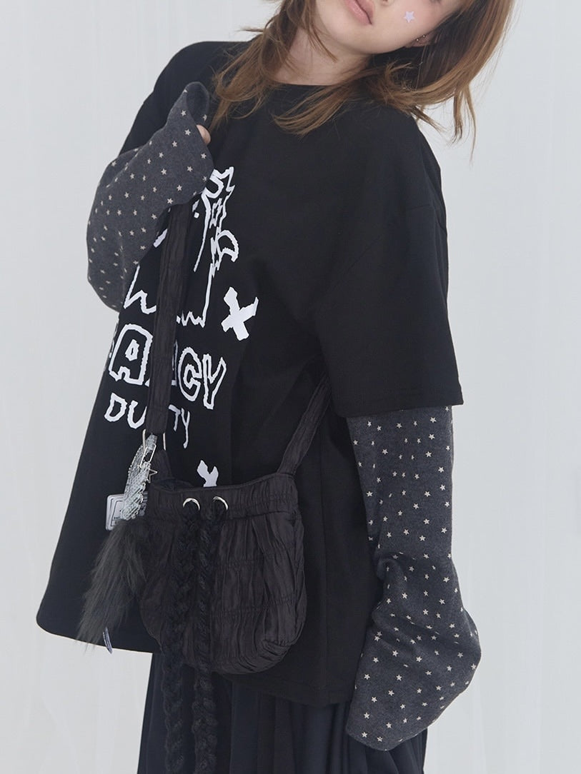 【FANCY X DUSTY】DUSTY CLUB LAYERED LONG SLEEVE / 【ファンシー X ダスティ】ダスティークラブレイヤード長袖Ｔシャツ