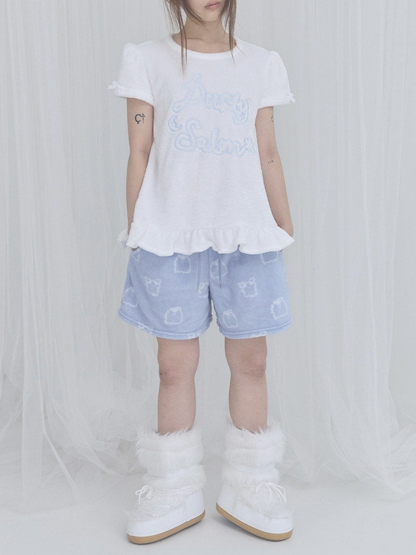 【FANCY X DUSTY】Zzz DUSTY SALON PAJAMA SHORT PANTS / 【ファンシー X ダスティ】Ｚｚｚダスティーサロンパジャマショートパンツ