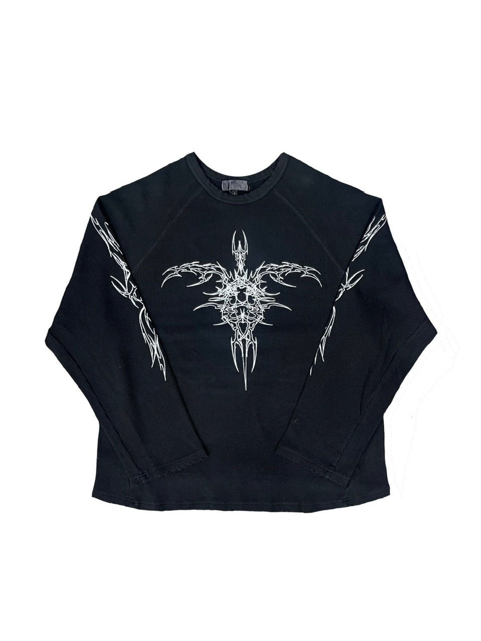 【DIG YOUR OWN GRAVE】TRIBAL WAFFLE L/S T-shirts /【ディグユアオウングレイブ】トライバルワッフル長袖Tシャツ