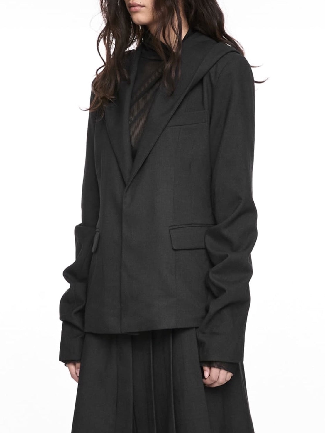 【NACHE】MAGNETIC HOODIE BLAZER