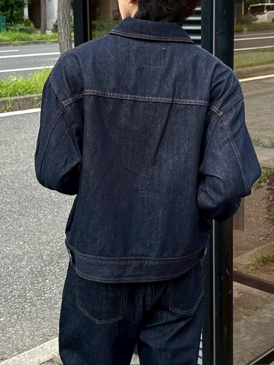 受注制【Chikashitsu +】2 pocket rigid denim jacket / 【チカシツプラス】ツーポケットデニムジャケット (2color)