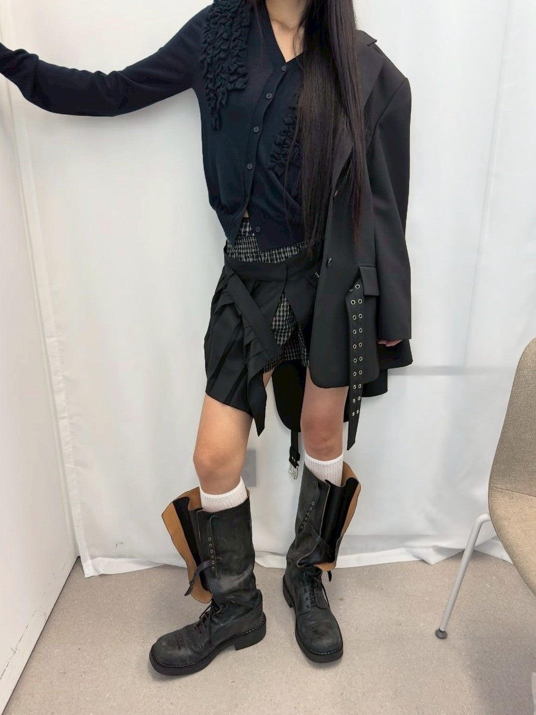 【LCDC】PLEATS DETAIL LAYERED SKIRT / 【エルシーディーシー・ティーエム】プレーツディティールレイヤードスカート