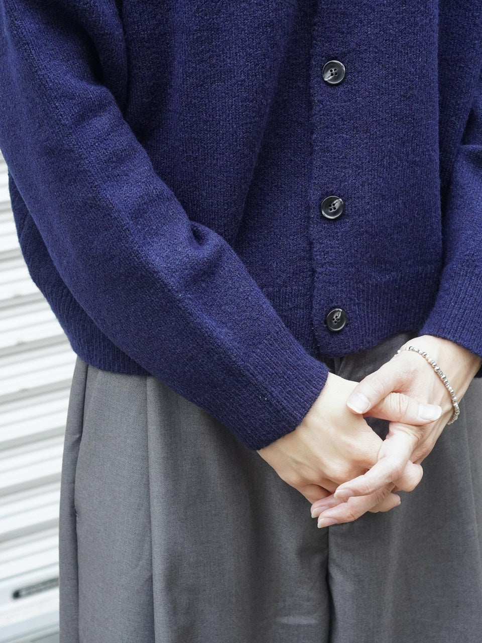 東京店WEB限定受注制【Chikashitsu +】soft touch crew neck knit cardigan / 【チカシツプラス】ソフトタッチクルーネックニットカーディガン (4color)