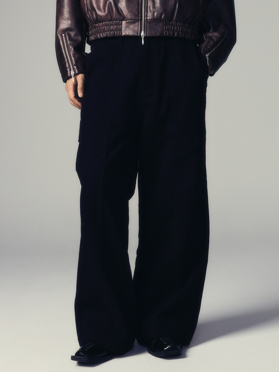 【CS】cotton wide twill pants (black) / 【シーエス】コットンワイドツイルパンツ