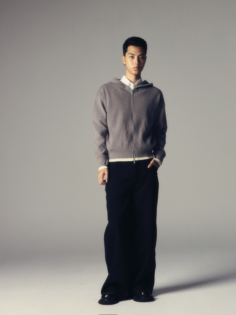 【CS】utility drape wide trousers / 【シーエス】ユーティリティードレープワイドトラウザーズ