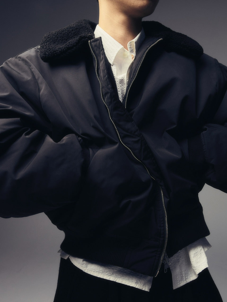 【CS】gradation boa blouson