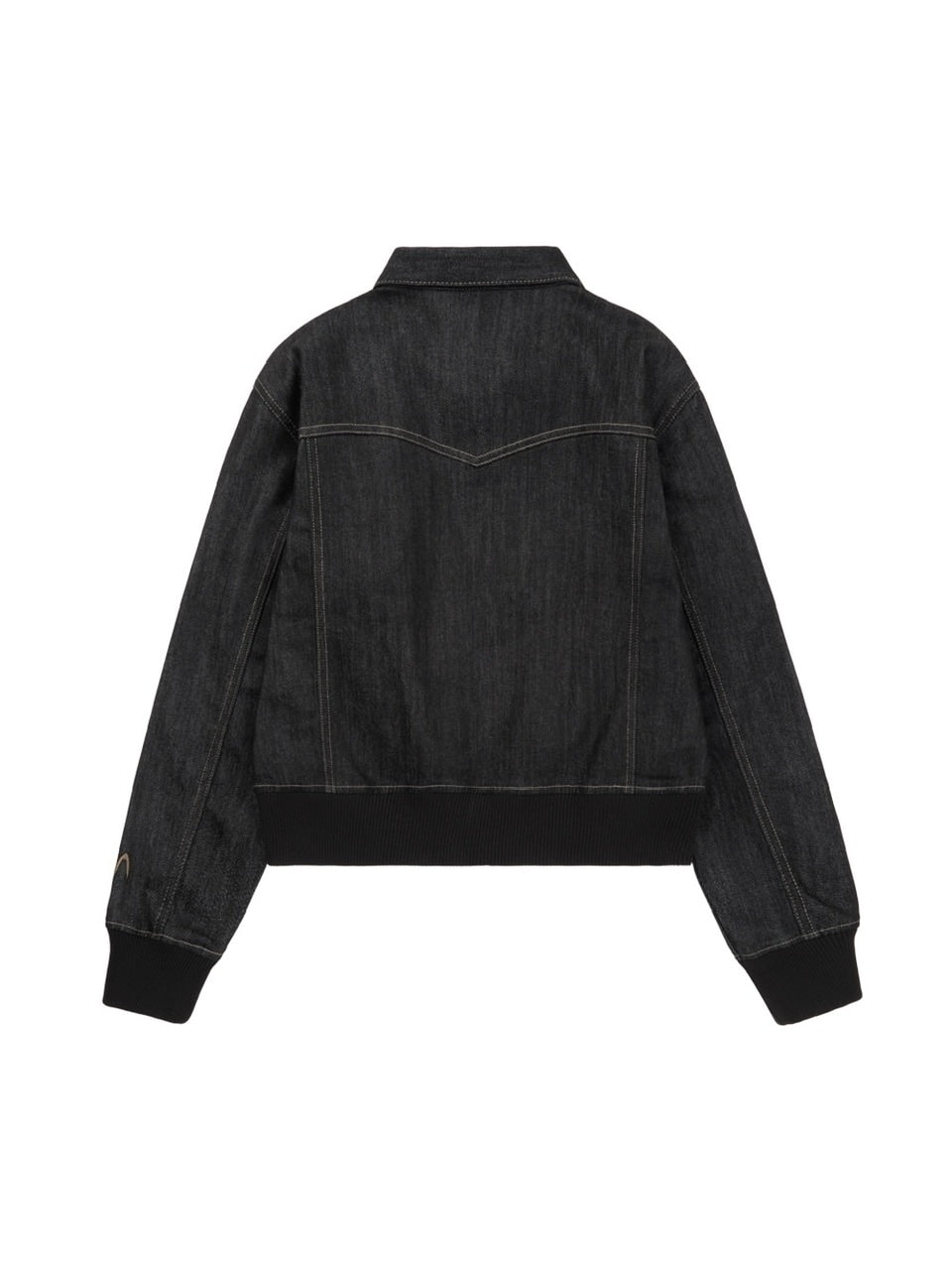【AAKAM】Banding Denim Zip-Up Jacket