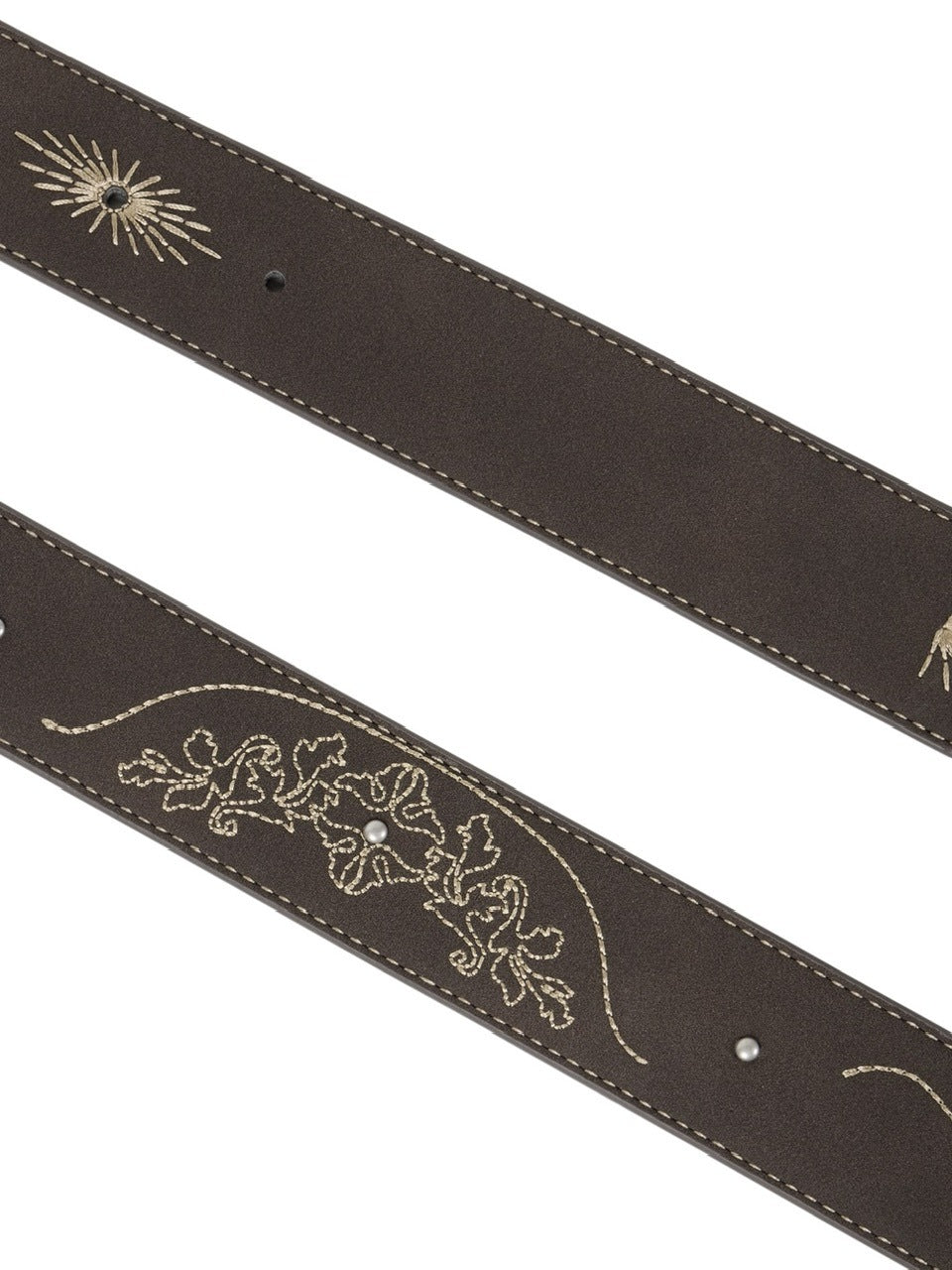 【AAKAM】Needlework Studded Belt