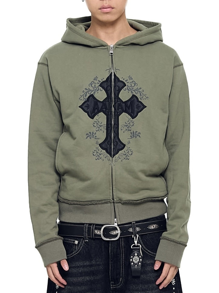 12/21再入荷【AAKAM】AKM CROS2 Zip-Up Hoodie