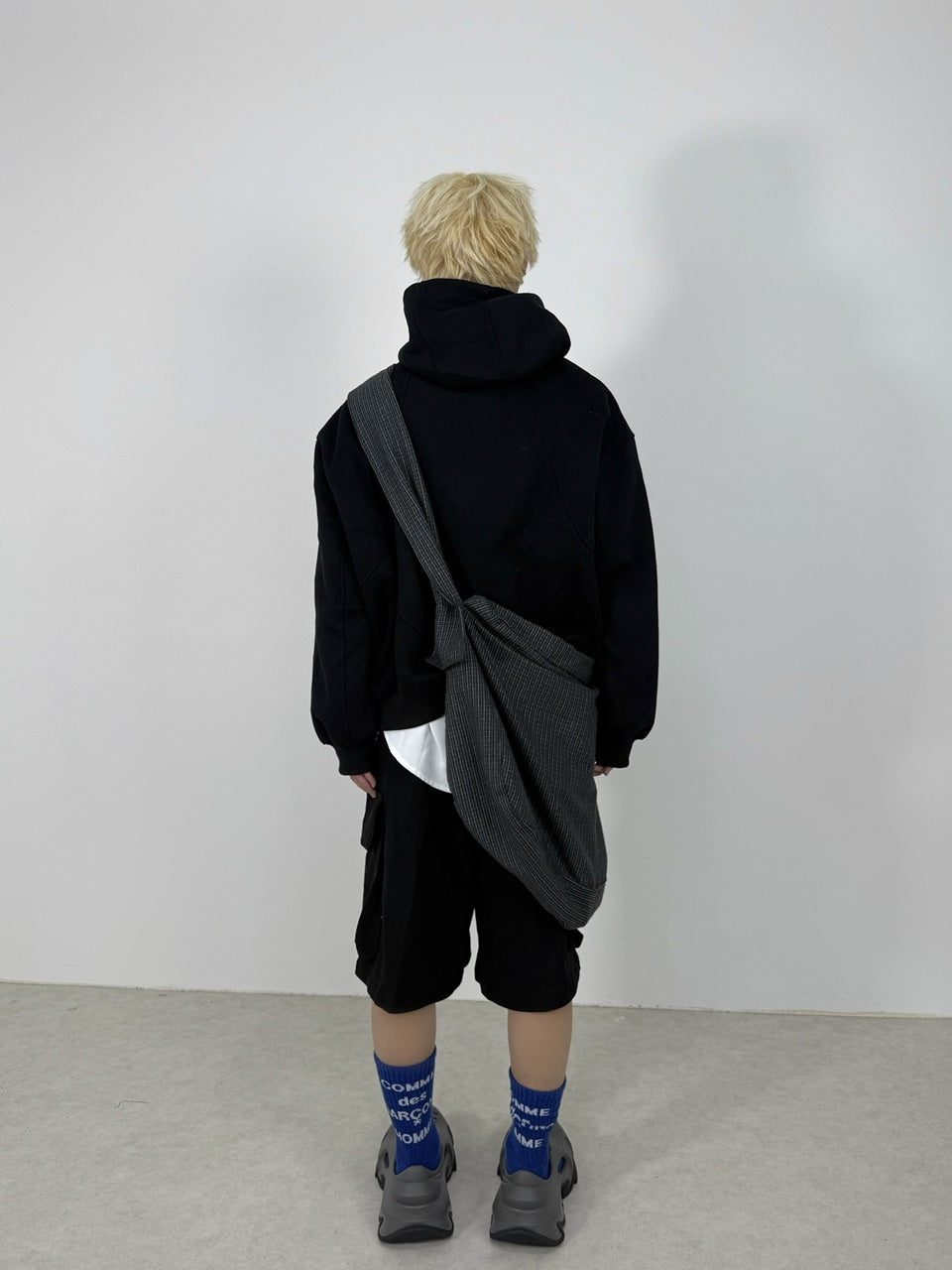 国際配送【Nerd out XU】high neck heavy hoodie / 【ナードアウトエックスユー】ハイネックヘビーフーディー (2color)