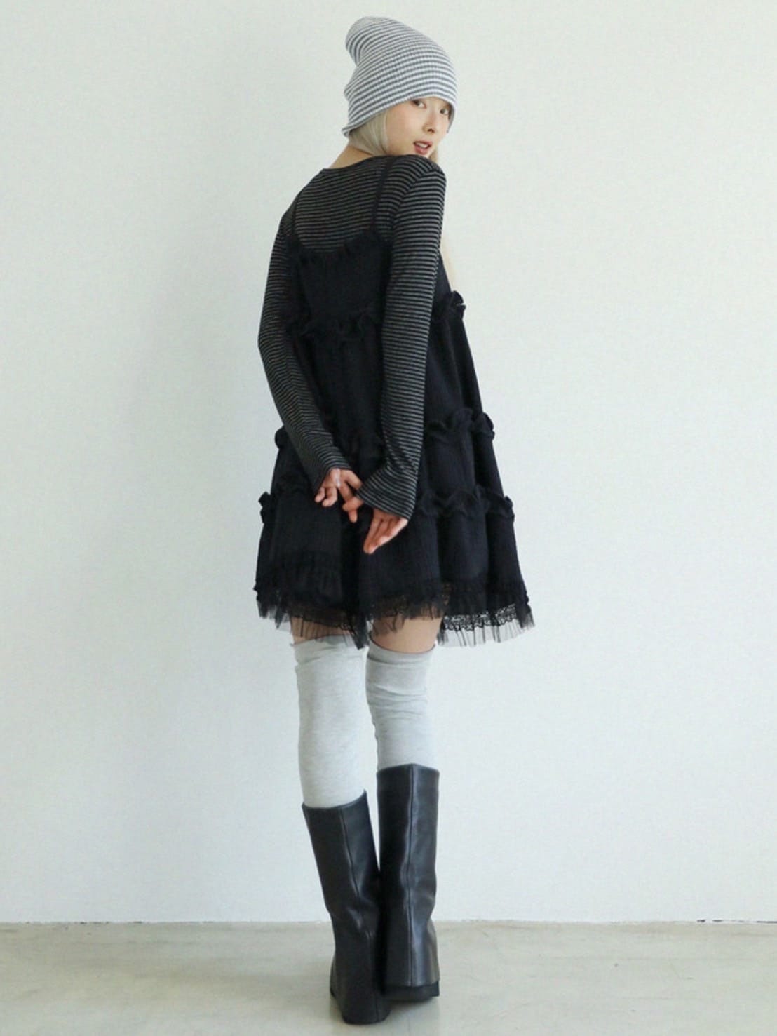 12/21 20:00 再販【Uglyshadow】LACE YORU DRESS