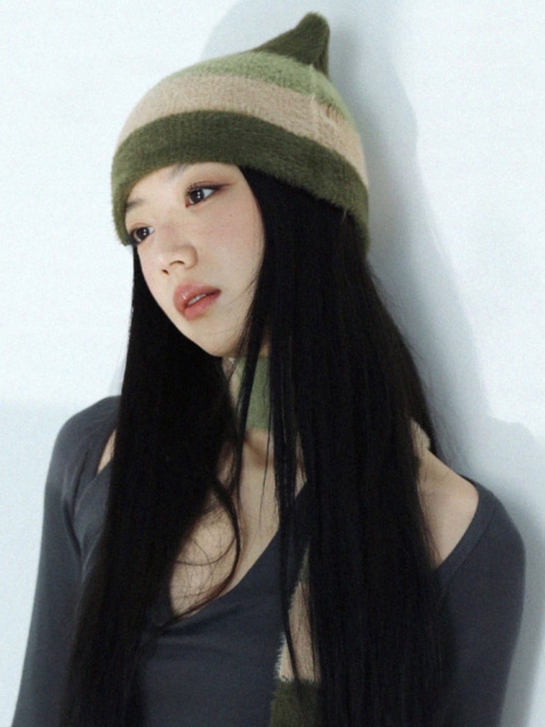 12/21 20:00 再販【Uglyshadow】STRIPED CAT BEANIE