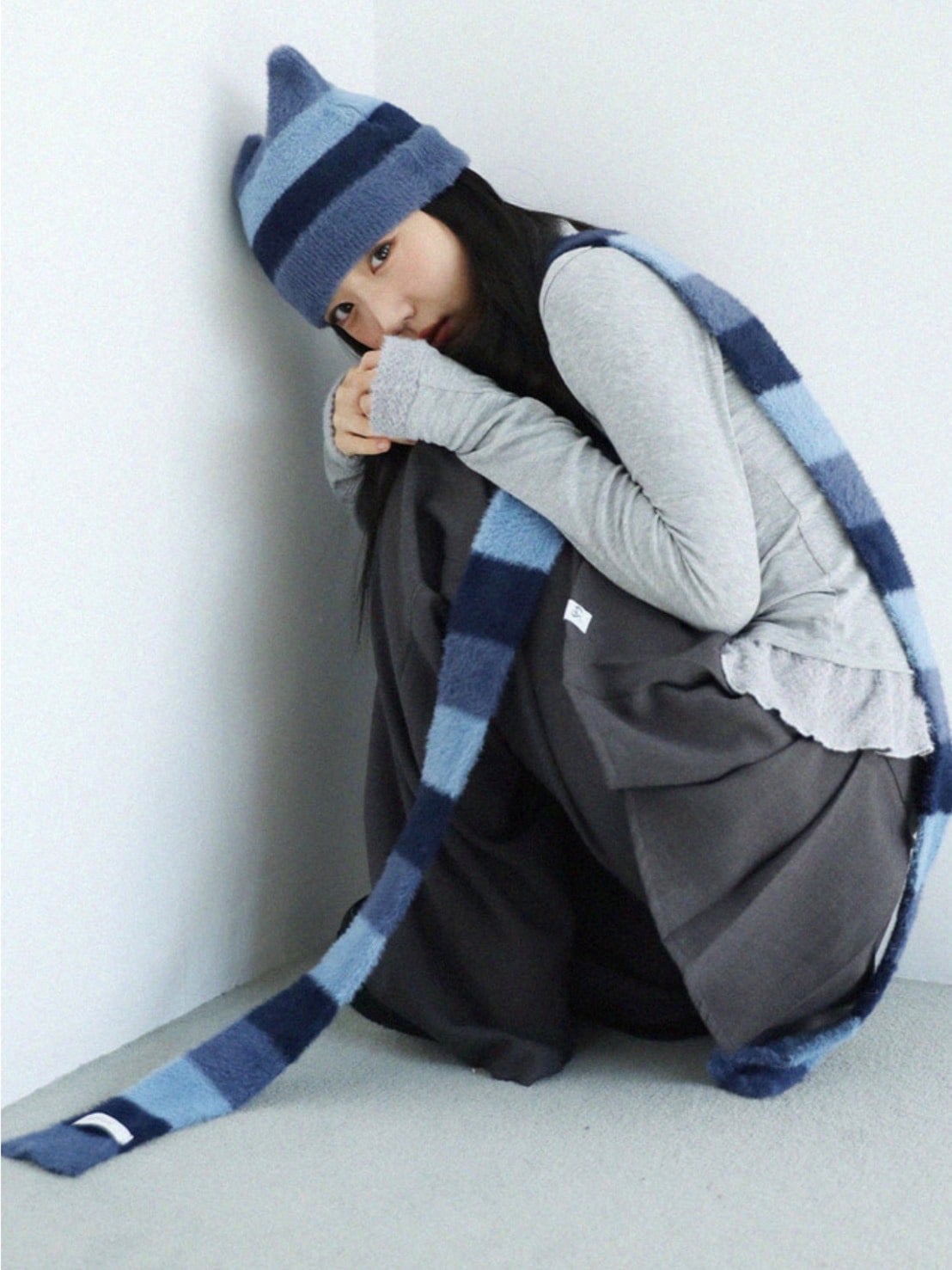 12/21 20:00 再販【Uglyshadow】STRIPED MUFFLER