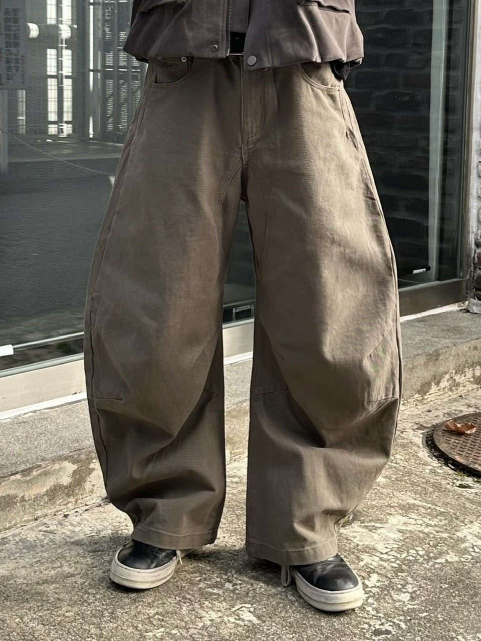 大阪店WEB限定受注制【Chikashitsu +】deep ballon curve pants / 【チカシツプラス】ディープバルーンカーブパンツ (2color)