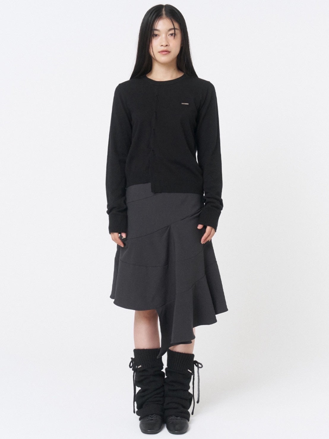 【Miseki seoul】Origami pleats knit top