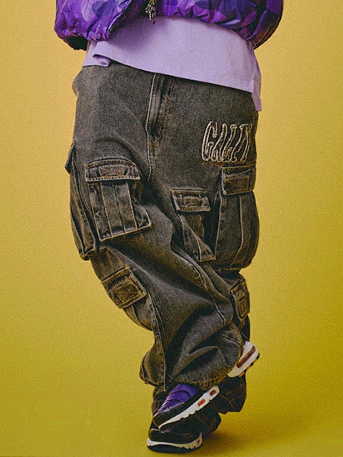 【GALFY】ぐるグニャデニムカーゴ