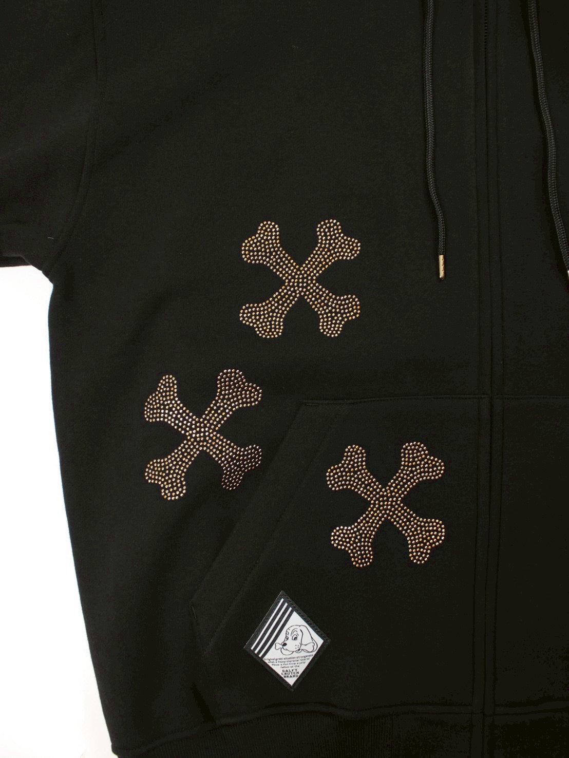 【GALFY】ピカピカ骨骨パーカー