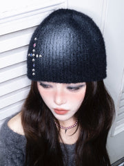 1/2 20:00発売【CHERRYQUIRI】crystal flare cross beanie