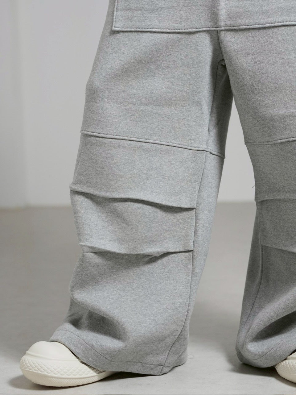 受注制【Chikashitsu +】heavy weight cotton design sweat pants / 【チカシツプラス】ヘビーウェイトコットンデザインスウェットパンツ (3color)