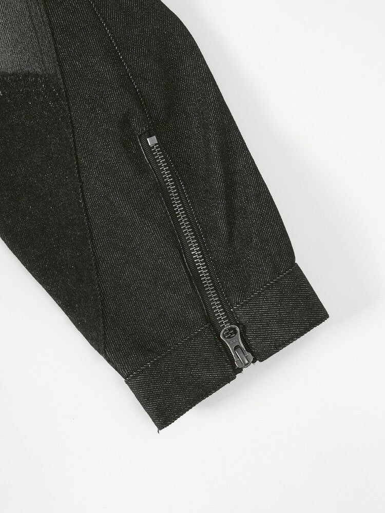 【SURGERY】Surgery fur trimming denim jacket