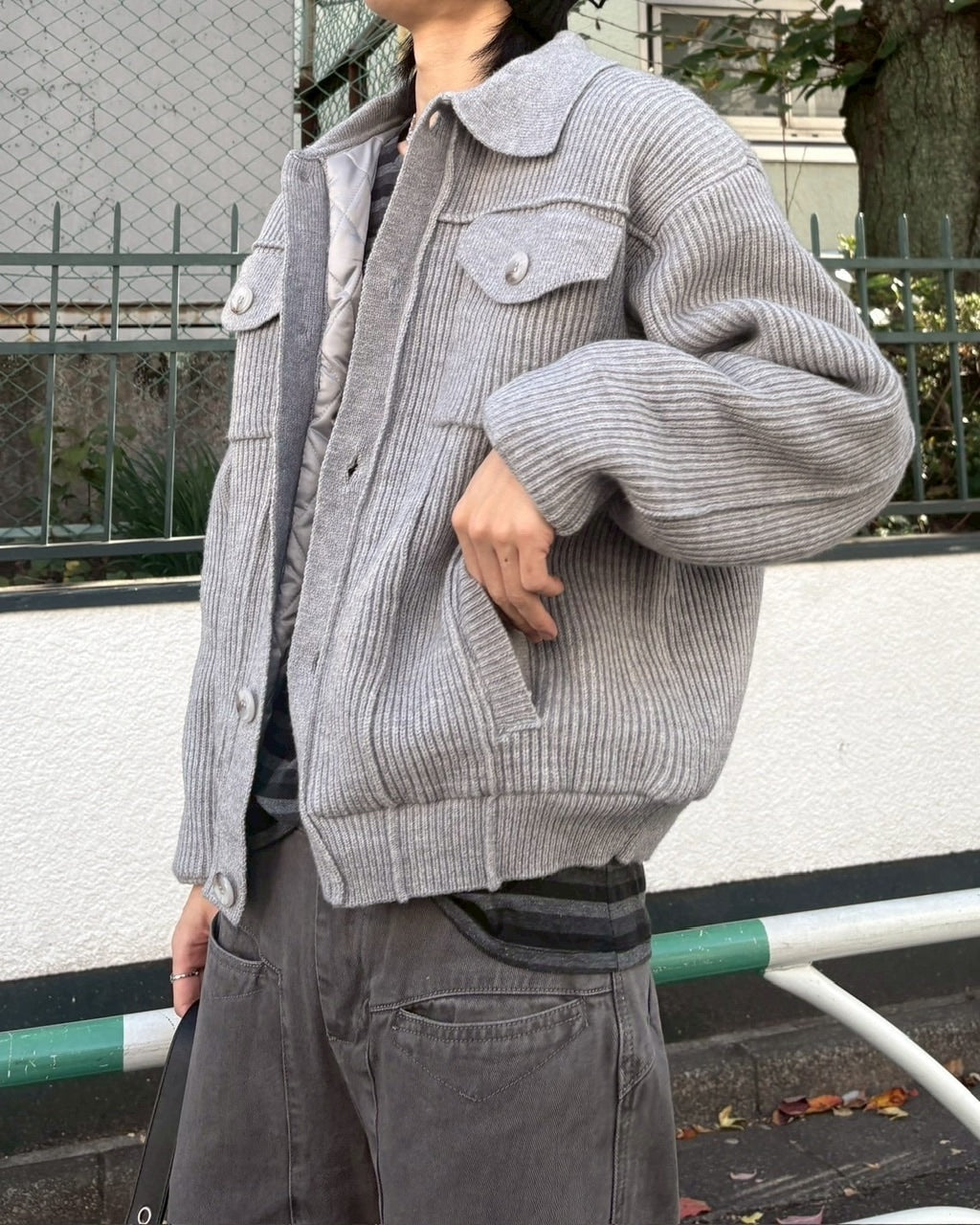 受注制【nmtc +】wool padding knit blouson / 【エヌエムティーシープラス】ウールパディングニットブルゾン (3color)