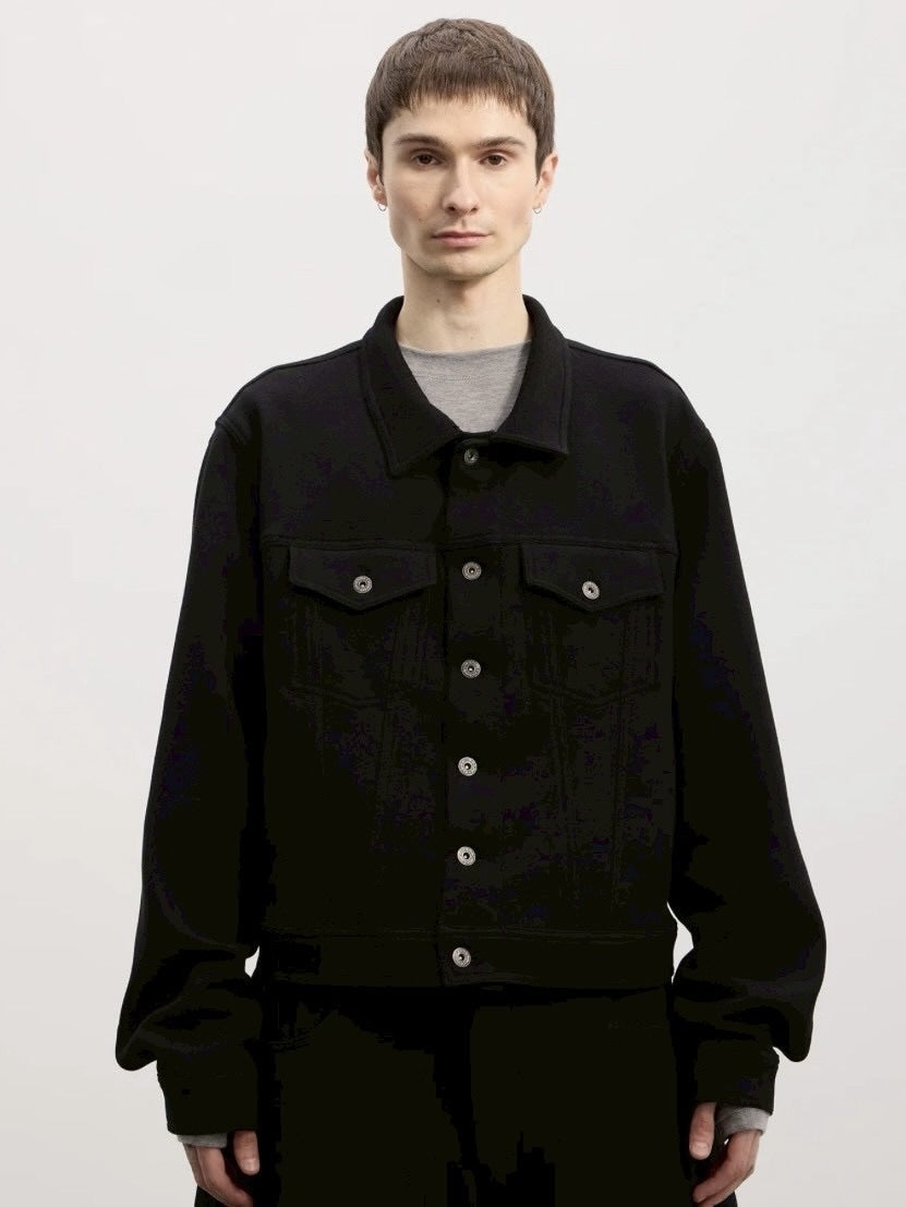 【DND4DES】Wool Knitted Jacket /【ディーエヌディーフォーデス】シンプルポケットカラージャケット