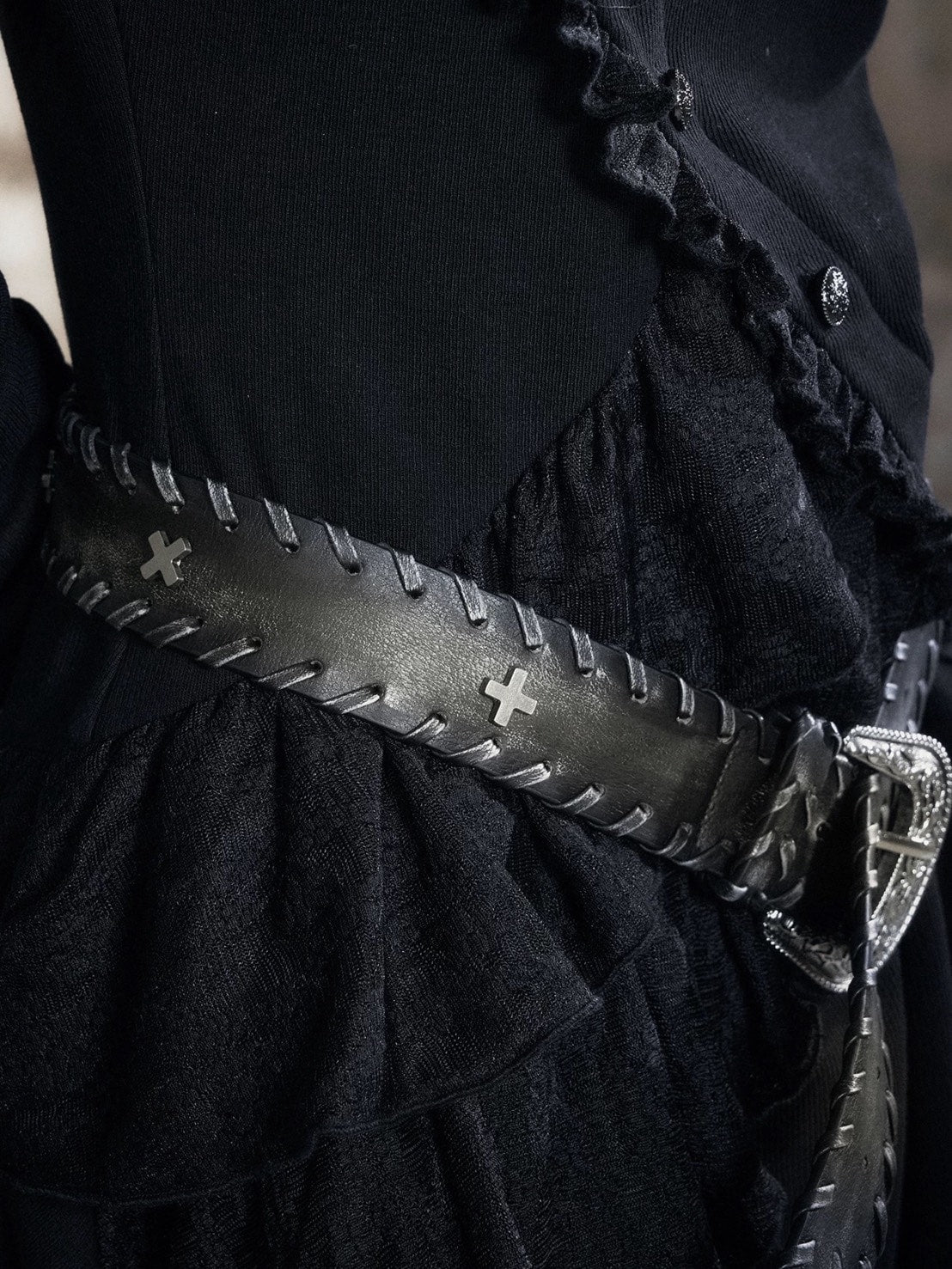 【Cest Nous】Vintage Lace-up Belt / 【セヌー】ビンテージレースアップベルト