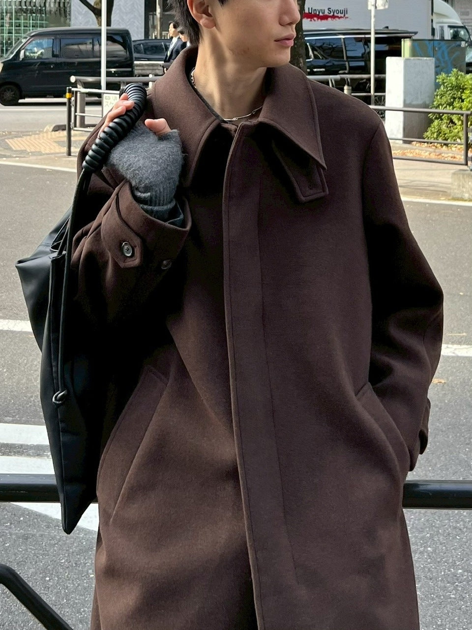 東京店WEB限定受注制【Chikashitsu +】balmacaan coat / 【チカシツプラス】バルマカーンコート (3color)