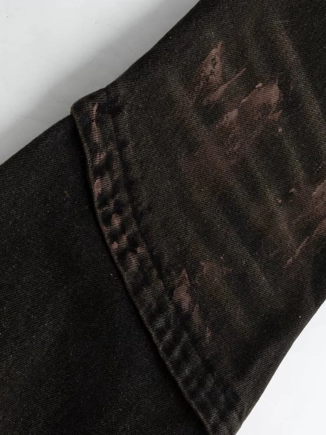 【Cest Nous】Dirty Wash Double Waist Jeans / 【セヌー】ダーティーウォッシュダブルウエストデニムパンツ"