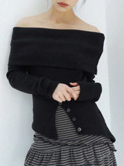12/21 20:00 発売【Uglyshadow】BURTON KNIT OFF-SHOULDER