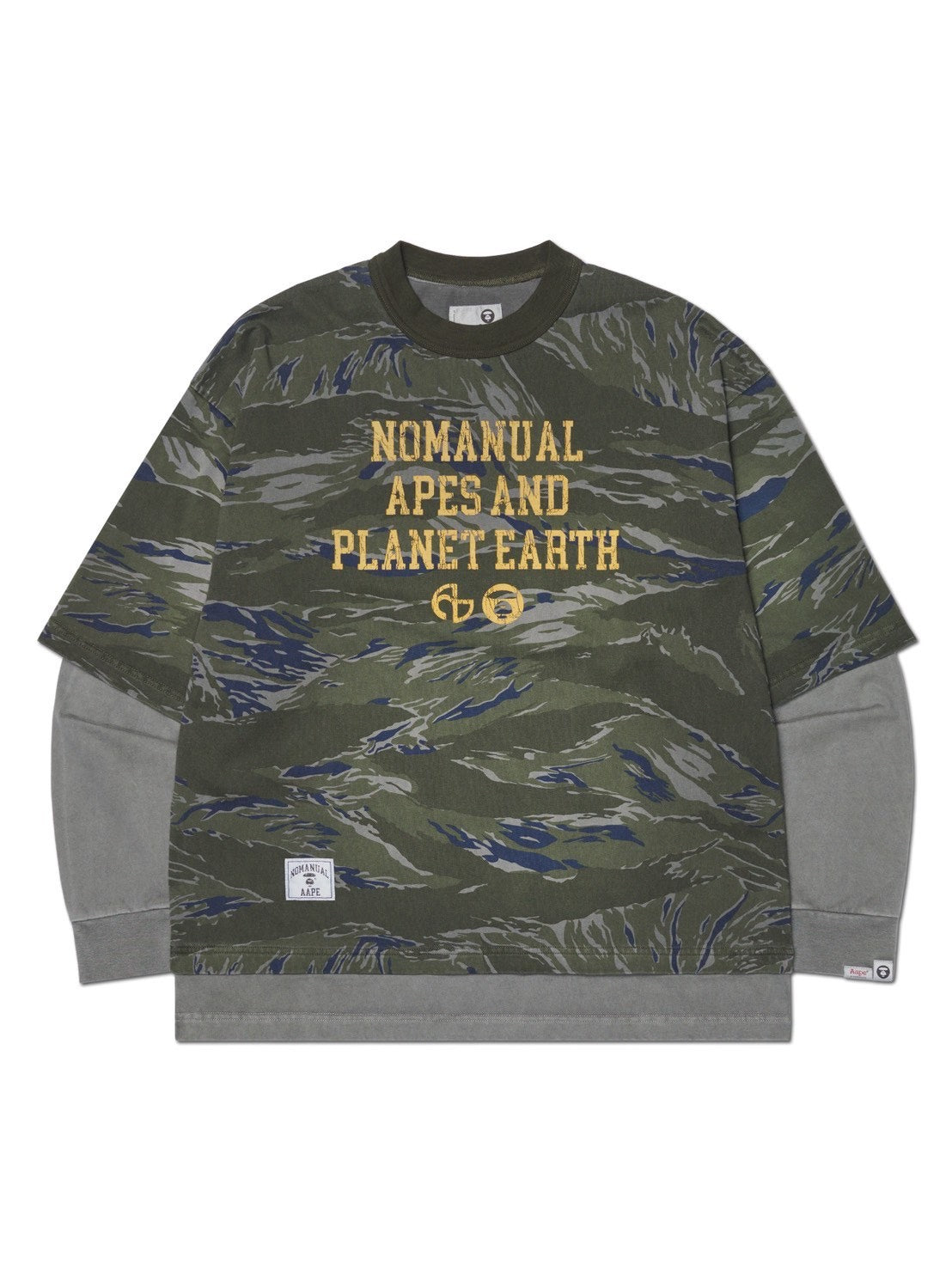 【AAPE X NOMANUAL】AAPE X NOMANUAL LONG SLEEVE TEE