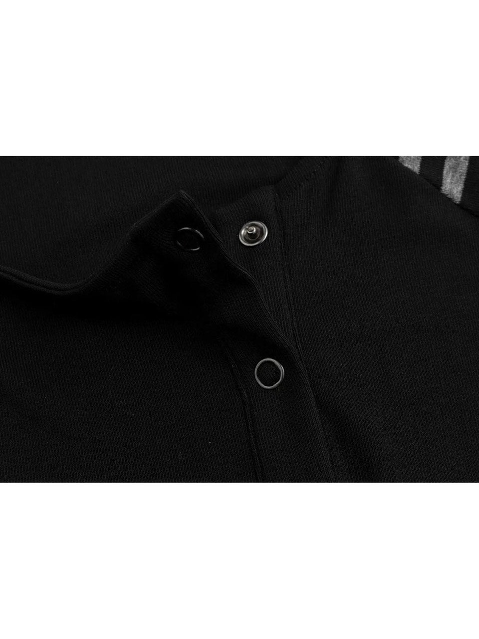 【Cest Nous】Asymmetric henley neck top / 【セヌー】ボーダースリーブ長袖Ｔシャツ