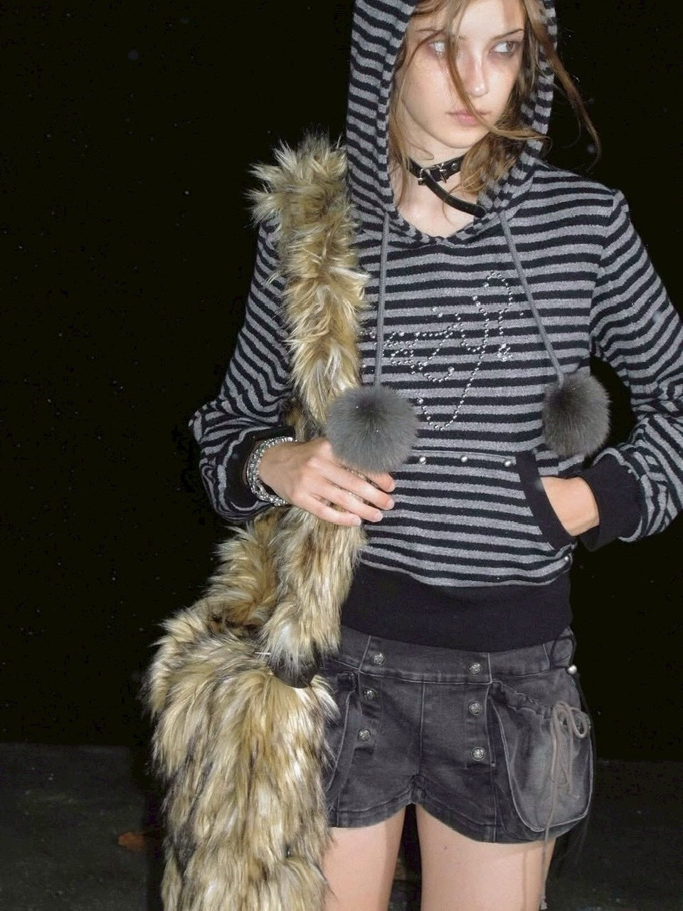 【Cest Nous】Bloom-style denim shorts / 【セヌー】レースアップリベットショートデニムパンツ