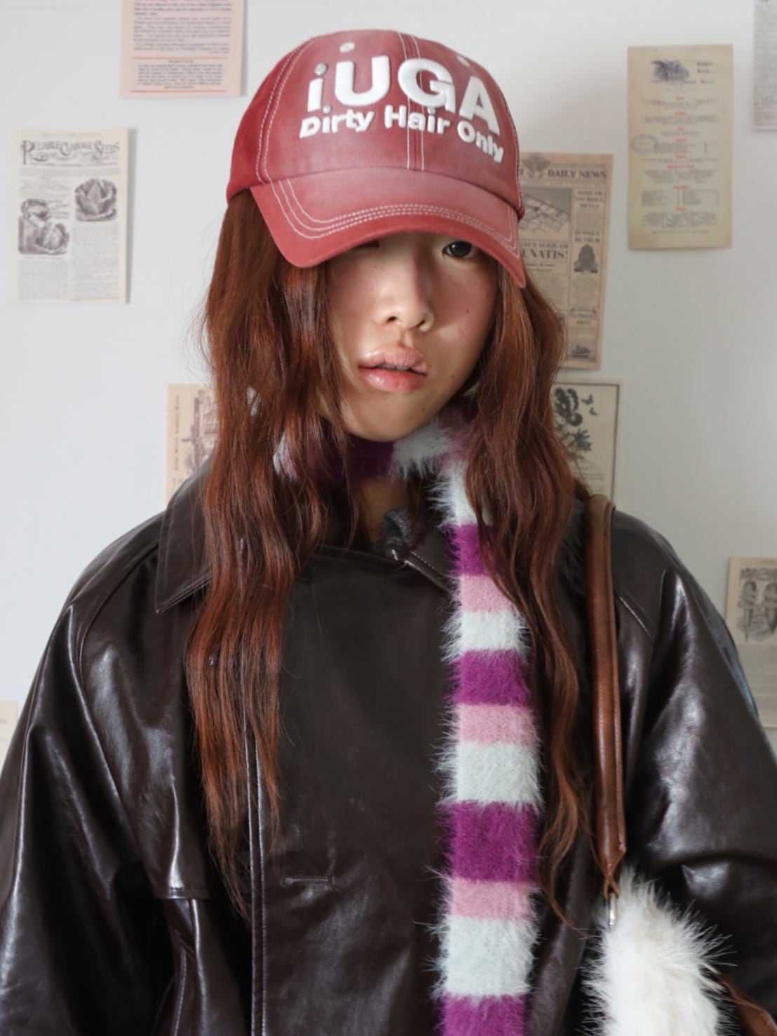 【IUGAMAKARAS】Washed Embroidery Ball Cap