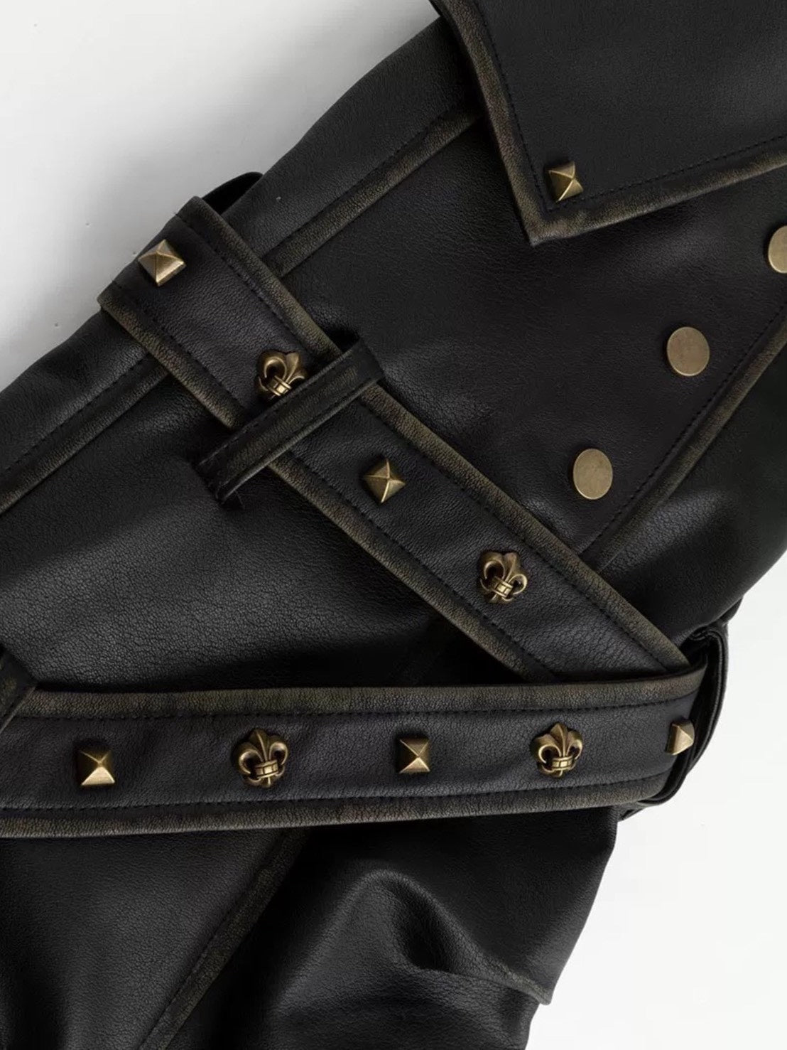 【Cest Nous】Studded Leg Chaps / 【セヌー】スタッズベルトレッグウォーマー