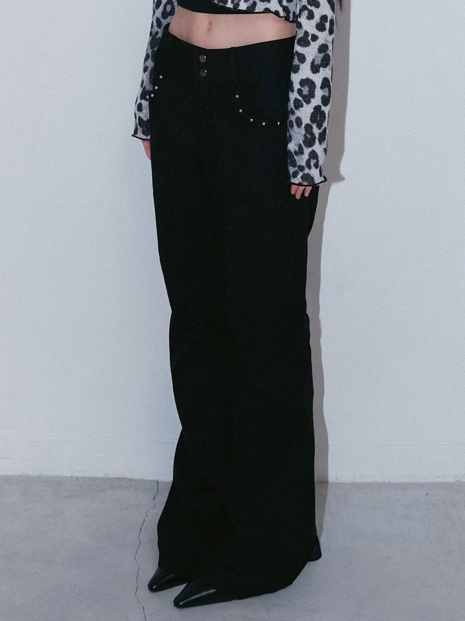 1/2 20:00発売【CHERRYQUIRI】metalic stud boots cut pt