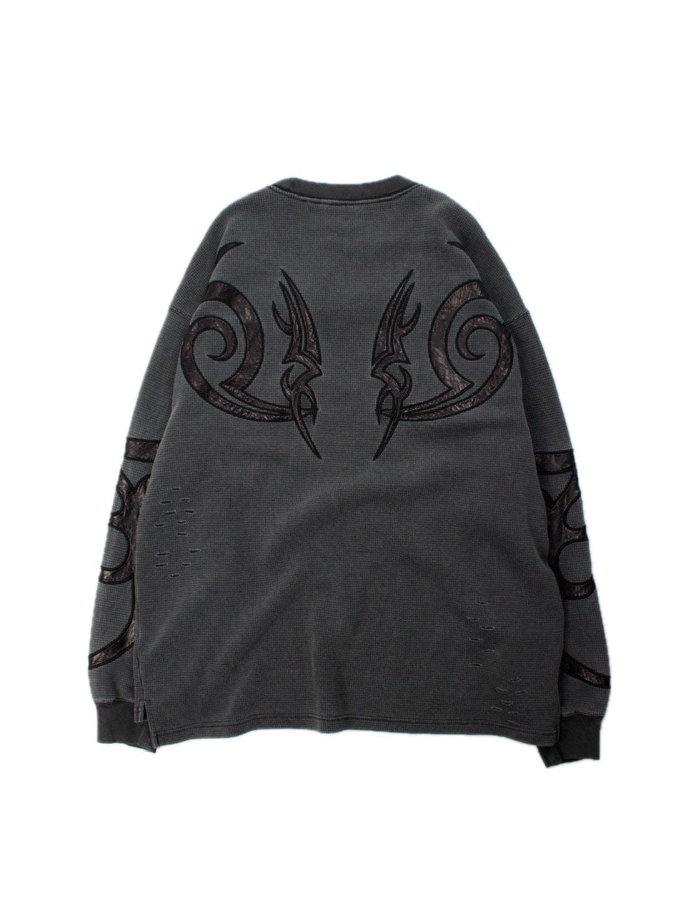 【GALFY】汚れ部族ワッフルロンTEE / 【ガルフィー】汚れ部族ワッフルロンTEE