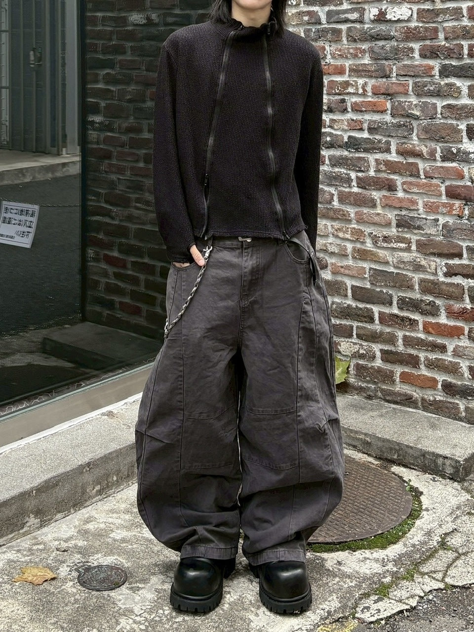 受注制【youll】cotton curve pants (2color)