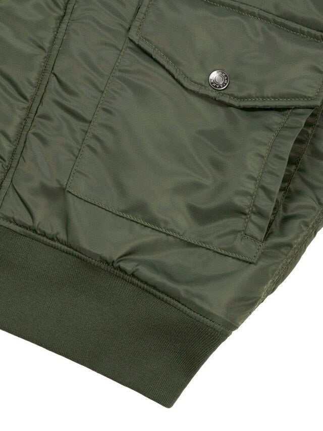 【AAKAM】Hooded Fur MA-1 Jacket