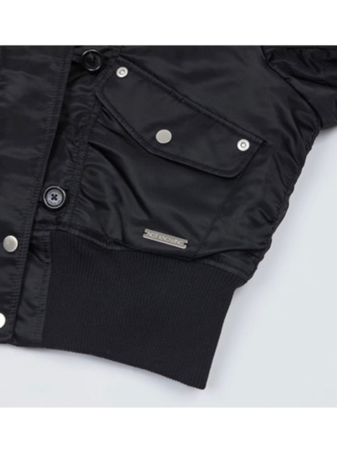 【NOT KNOWING】Fur Trim MA-1 Padded Jumper