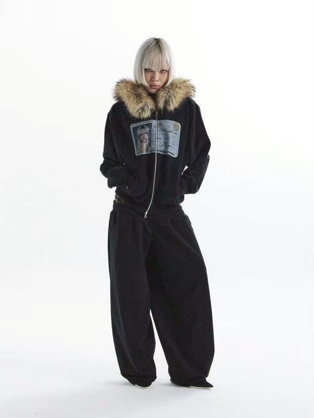 【KAIYA】id card hooded zip-up